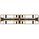 Notting Hill [NHP-617-AB-C] Solid Pewter Cabinet Pull Handle - Prairie Tulips - Antique Brass Finish - Evergreen - 3 3/4" L