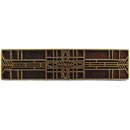 Notting Hill [NHP-617-AB] Solid Pewter Cabinet Pull Handle - Prairie Tulips - Antique Brass Finish - 3 3/4" L