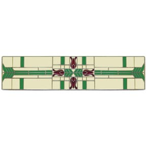 Notting Hill [NHP-617-AP-A] Solid Pewter Cabinet Pull Handle - Prairie Tulips - Antique Pewter Finish - Spring Green - 3 3/4" L