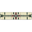 Notting Hill [NHP-617-AP-C] Solid Pewter Cabinet Pull Handle - Prairie Tulips - Antique Pewter Finish - Evergreen - 3 3/4" L