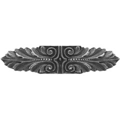 Notting Hill [NHP-625-AP] Solid Pewter Cabinet Pull Handle - Opulent Scroll - Antique Pewter Finish - 3 3/4&quot; L