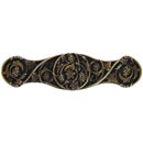 Notting Hill [NHP-629-AB] Solid Pewter Cabinet Pull Handle - Grapevines - Antique Brass Finish - 4" L
