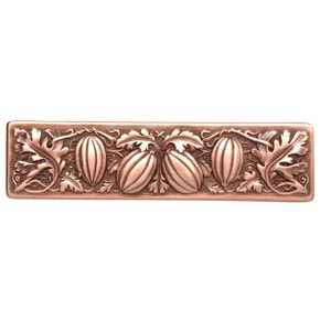 Notting Hill [NHP-651-AC] Solid Pewter Cabinet Pull Handle - Autumn Squash - Antique Copper Finish - 4 7/8" L