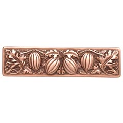 Notting Hill [NHP-651-AC] Solid Pewter Cabinet Pull Handle - Autumn Squash - Antique Copper Finish - 4 7/8&quot; L