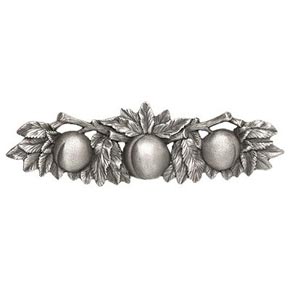 Notting Hill [NHP-654-AP] Solid Pewter Cabinet Pull Handle - Georgia Peach - Antique Pewter Finish - 5" L