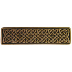 Notting Hill [NHP-657-AB] Solid Pewter Cabinet Pull Handle - Celtic Isles - Antique Brass Finish - 3 7/8&quot; L