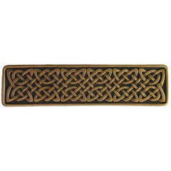 Notting Hill [NHP-657-AB] Solid Pewter Cabinet Pull Handle - Celtic Isles - Antique Brass Finish - 3 7/8&quot; L