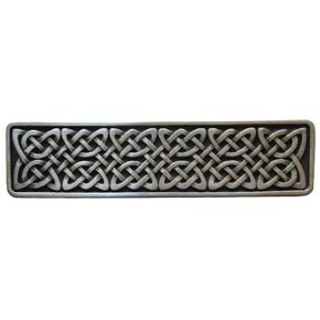 Notting Hill [NHP-657-AP] Solid Pewter Cabinet Pull Handle - Celtic Isles - Antique Pewter Finish - 3 7/8" L