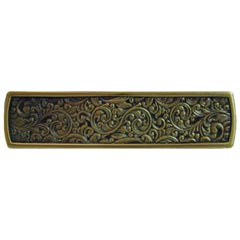 Notting Hill [NHP-659-AB] Solid Pewter Cabinet Pull Handle - Saddleworth - Antique Brass Finish - 3 7/8&quot; L