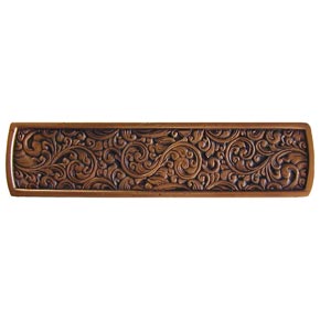 Notting Hill [NHP-659-AC] Solid Pewter Cabinet Pull Handle - Saddleworth - Antique Copper Finish - 3 7/8" L