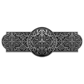 Notting Hill [NHP-670-BP] Solid Pewter Cabinet Pull Handle - Renaissance - Brilliant Pewter Finish - 4" L