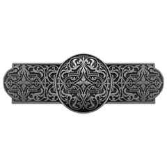 Notting Hill [NHP-670-BP] Solid Pewter Cabinet Pull Handle - Renaissance - Brilliant Pewter Finish - 4&quot; L