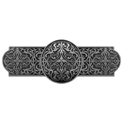Notting Hill [NHP-670-BP] Solid Pewter Cabinet Pull Handle - Renaissance - Brilliant Pewter Finish - 4&quot; L