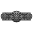 Notting Hill [NHP-670-BP] Solid Pewter Cabinet Pull Handle - Renaissance - Brilliant Pewter Finish - 3&quot; C/C - 4&quot; L