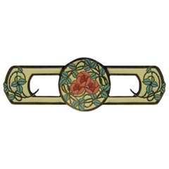 Notting Hill [NHP-671-DB-A] Solid Pewter Cabinet Pull Handle - Delaney's Rose - Yellow - Dark Brass Finish - 3 7/8" L