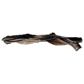 Notting Hill [NHP-672-AC-R] Solid Pewter Cabinet Pull Handle - Leafy Branch - Right Side - Antique Copper Finish - 5" L