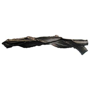 Notting Hill [NHP-672-DB-R] Solid Pewter Cabinet Pull Handle - Leafy Branch - Right Side - Dark Brass Finish - 5" L