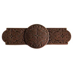 Notting Hill [NHP-673-AC] Solid Pewter Cabinet Pull Handle - Renaissance Etch - Antique Copper Finish - 4" L