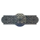 Notting Hill [NHP-673-BP] Solid Pewter Cabinet Pull Handle - Renaissance Etch - Brilliant Pewter Finish - 4" L