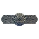 Notting Hill [NHP-673-BP] Solid Pewter Cabinet Pull Handle - Renaissance Etch - Brilliant Pewter Finish - 3&quot; C/C - 4&quot; L