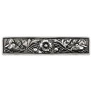 Notting Hill [NHP-675-BP] Solid Pewter Cabinet Pull Handle - Poppy - Brilliant Pewter Finish - 4 7/8" L