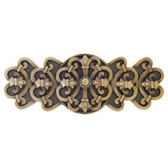 Notting Hill [NHP-676-AB] Solid Pewter Cabinet Pull Handle - Chateau - Antique Brass Finish - 4 1/8" L