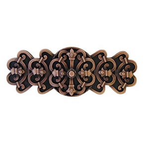 Notting Hill [NHP-676-AC] Solid Pewter Cabinet Pull Handle - Chateau - Antique Copper Finish - 4 1/8" L