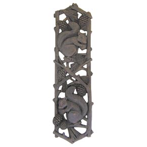 Notting Hill [NHP-677-DB] Solid Pewter Cabinet Pull Handle - Grey Squirrel - Vertical - Dark Brass Finish - 5" L