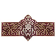 Notting Hill [NHP-678-AB-A] Solid Pewter Cabinet Pull Handle - Dianthus - Cayenne - Antique Brass Finish - 4 3/8&quot; L