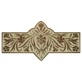 Notting Hill [NHP-678-AB-B] Solid Pewter Cabinet Pull Handle - Dianthus - Saffron - Antique Brass Finish - 4 3/8" L
