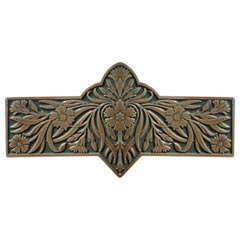 Notting Hill [NHP-678-AB-C] Solid Pewter Cabinet Pull Handle - Dianthus - Sage - Antique Brass Finish - 4 3/8&quot; L