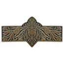 Notting Hill [NHP-678-AB-C] Solid Pewter Cabinet Pull Handle - Dianthus - Sage - Antique Brass Finish - 4 3/8&quot; L