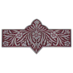Notting Hill [NHP-678-AP-A] Solid Pewter Cabinet Pull Handle - Dianthus - Cayenne - Antique Pewter Finish - 4 3/8" L