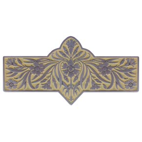 Notting Hill [NHP-678-AP-B] Solid Pewter Cabinet Pull Handle - Dianthus - Saffron - Antique Pewter Finish - 4 3/8" L