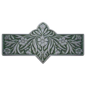 Notting Hill [NHP-678-AP-C] Solid Pewter Cabinet Pull Handle - Dianthus - Sage - Antique Pewter Finish - 4 3/8" L