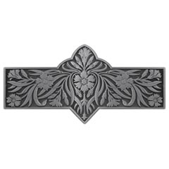 Notting Hill [NHP-678-AP] Solid Pewter Cabinet Pull Handle - Dianthus - Antique Pewter Finish - 4 3/8&quot; L