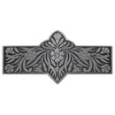 Notting Hill [NHP-678-AP] Solid Pewter Cabinet Pull Handle - Dianthus - Antique Pewter Finish - 4 3/8&quot; L