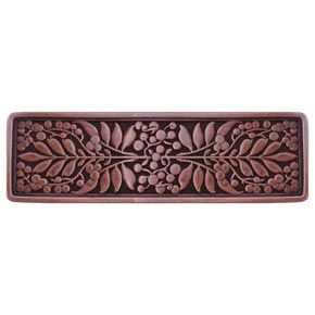 Notting Hill [NHP-679-AC] Solid Pewter Cabinet Pull Handle - Mountain Ash - Antique Copper Finish - 4 3/8" L