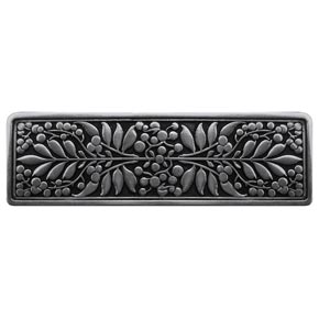 Notting Hill [NHP-679-BP] Solid Pewter Cabinet Pull Handle - Mountain Ash - Brilliant Pewter Finish - 4 3/8" L