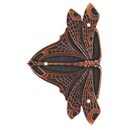 Notting Hill [NHH-907-AC] Solid Pewter Decorative Cabinet Hinge Plate - Dragonfly - Antique Copper Finish - 1 1/2" W x 2 1/2" H