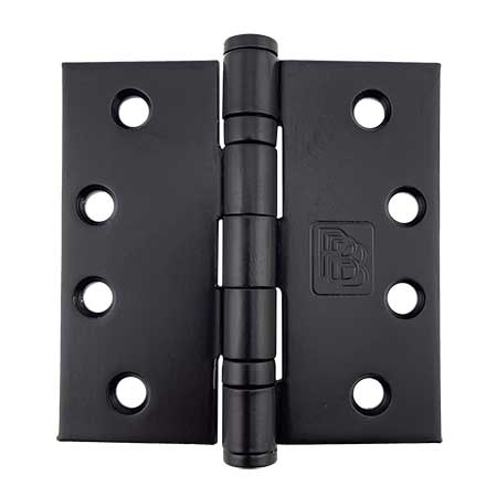 PBB Architectural [BB514040800] Stainless Steel Door Butt Hinge - Ball Bearing - Full Mortise - Standard Weight - Square Corner - Black Finish - 4&quot; H x 4&quot; W