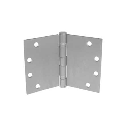 PBB Architectural [WTBB515080630] Stainless Steel Wide Throw Door Butt Hinge - Ball Bearing - Full Mortise - Standard Weight - Square Corner - Brushed Finish - 5&quot; H x 8&quot; W