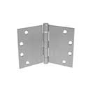 PBB Architectural [WTBB515080630] Stainless Steel Wide Throw Door Butt Hinge - Ball Bearing - Full Mortise - Standard Weight - Square Corner - Brushed Finish - 5" H x 8" W