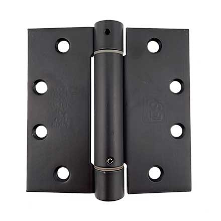 PBB Architectural [SP51800] Stainless Steel Door Spring Hinge - Full Mortise - Standard Weight - Square Corner - Black Finish - 4 1/2&quot; H x 4 1/2&quot; W