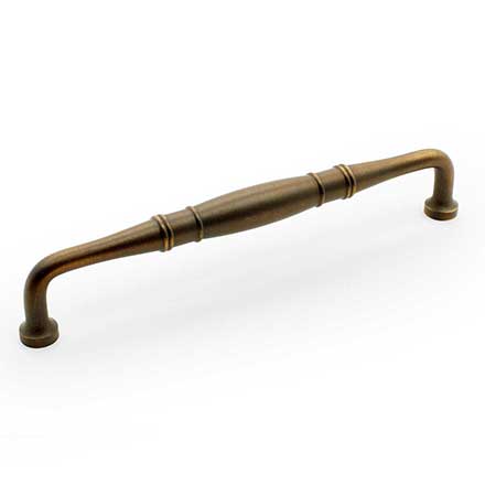 RK International [PH-4621-AE] Solid Brass Appliance/Door Pull Handle - Barrel Middle - Antique English Finish - 12&quot; C/C - 13&quot;  L
