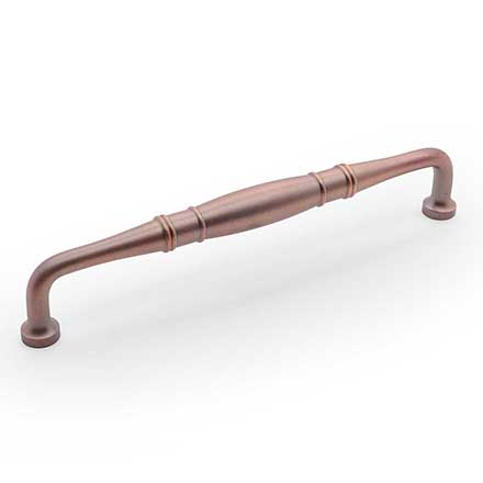 RK International [PH-4621-DC] Solid Brass Appliance/Door Pull Handle - Barrel Middle - Distressed Copper Finish - 12" C/C L - 13" L