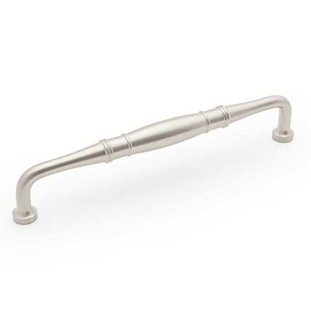 RK International [PH-4621-P] Solid Brass Appliance/Door Pull Handle - Barrel Middle - Satin Nickel Finish - 12&quot; C/C - 13&quot; L