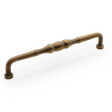 RK International [PH-4701-AE] Solid Brass Appliance/Door Pull Handle - Beaded Middle - Antique English Finish - 12" C/C - 13" L