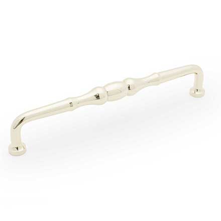 RK International [PH-4701-PN] Solid Brass Appliance/Door Pull Handle - Beaded Middle - Polished Nickel Finish - 12" C/C - 13" L