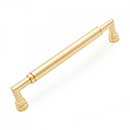 RK International [PH-4880-SB] Solid Brass Appliance/Door Pull Handle - Cylinder Middle - Satin Brass Finish - 12&quot; C/C - 13 1/32&quot; L